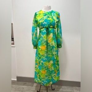 Handmade 60’s vintage dress fit sz M 6-8